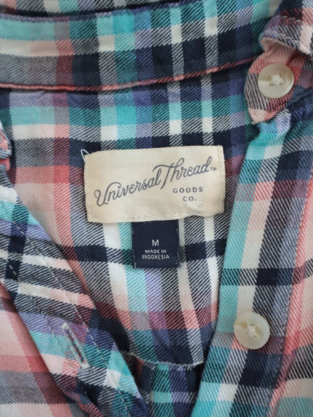 Universal Thread Plaid Button Up Top | M - Picture 2 of 5